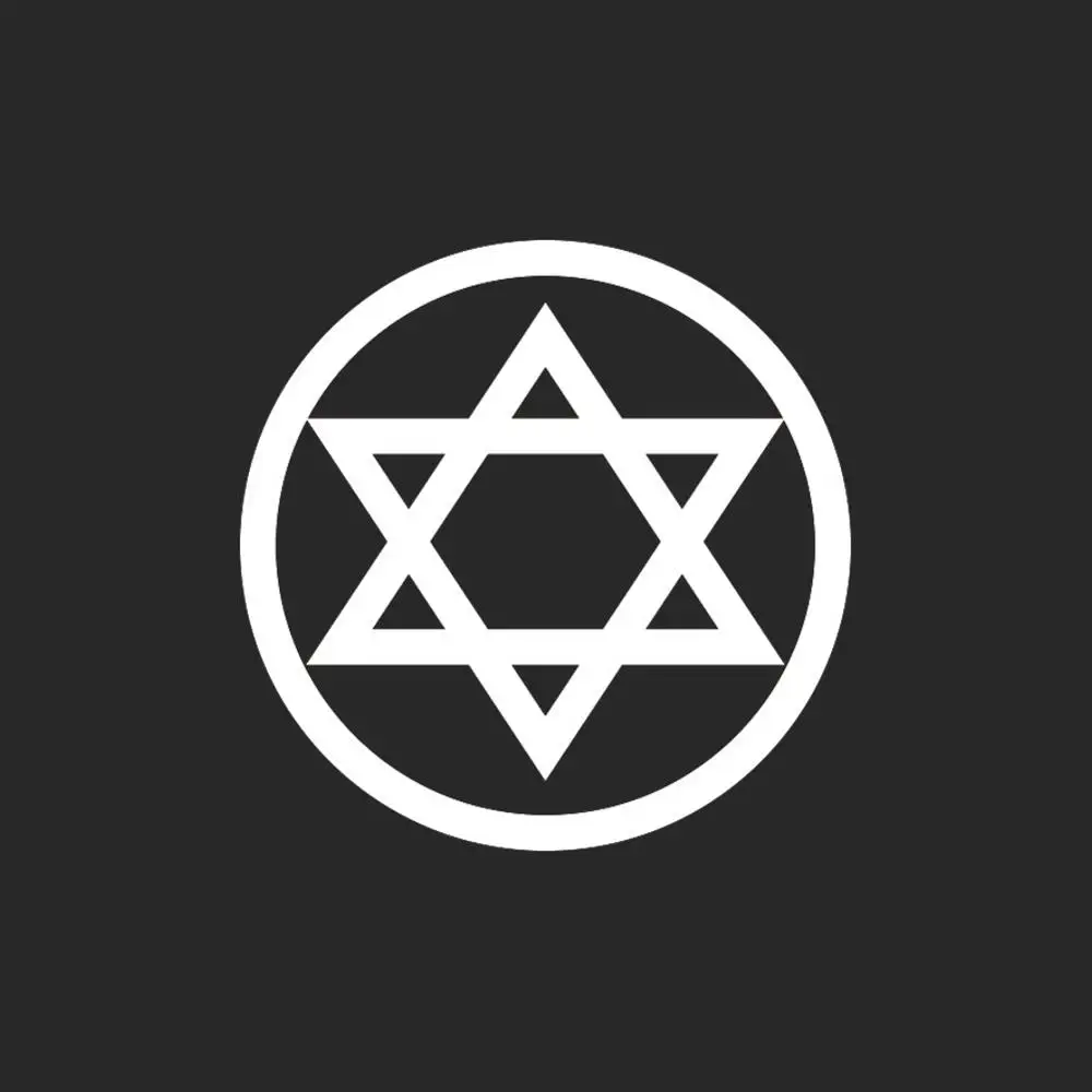 Виниловая наклейка на заднее стекло автомобиля с пятиконечной звездой