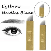 12 pins and 14pins professional salon home permanent double makeup eyebrow tattoo needle blade