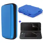 Чехол для Nintendo 3DS LL XL, 3DSLL 3DSXL, чехол для переноски, защитная пленка для экрана и силиконовый чехол