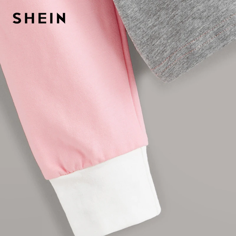 SHEIN Kiddie/Укороченный свитшот с капюшоном для маленьких девочек; Детские топы; коллекция года; осенние повседневные толстовки с длинными рукавами для подростков
