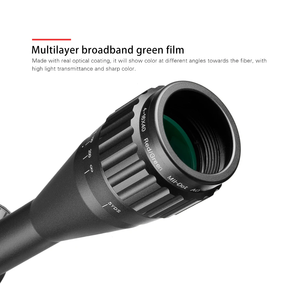 LEAPERS 4-16X40 Riflescope тактический оптический прицел красный зеленый и синий точечный прицел с подсветкой для охоты