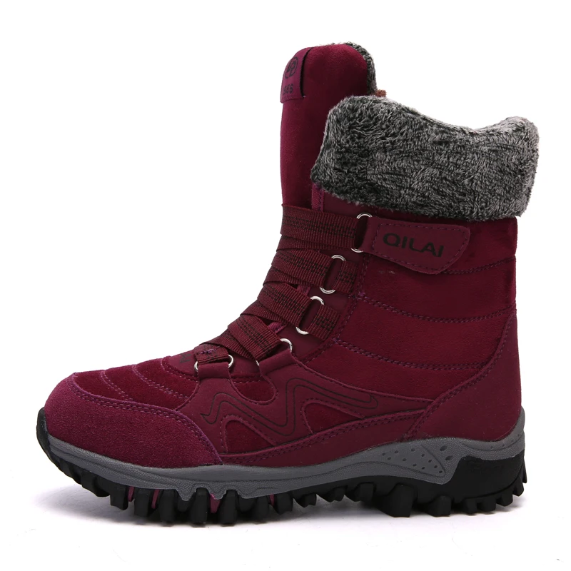 CUNGEL/женские ботинки зимние плюшевые водонепроницаемые походные женские для