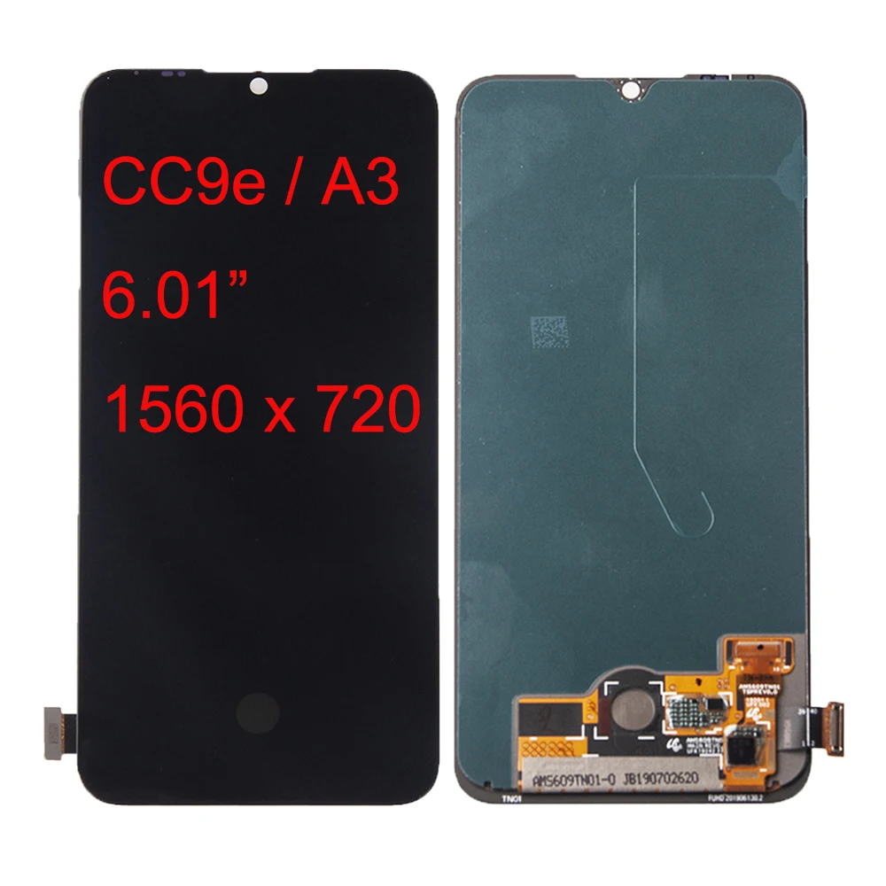 6,01 ''lcd для Xiao mi CC9E mi CC9E mi CC9E lcd дисплей кодирующий преобразователь сенсорного экрана в сборе+ рамка для Xiaomi mi A3 mi A3 lcd дисплей