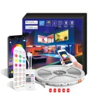 Умная светодиодная полоса освесветильник 12 В 5050RGB атмосфера Wi-Fi светодиодная полоса освещения комплект с интеллектуальным голосовым Bluetooth управлением музыкальсветильник вая полоса для декора комнаты