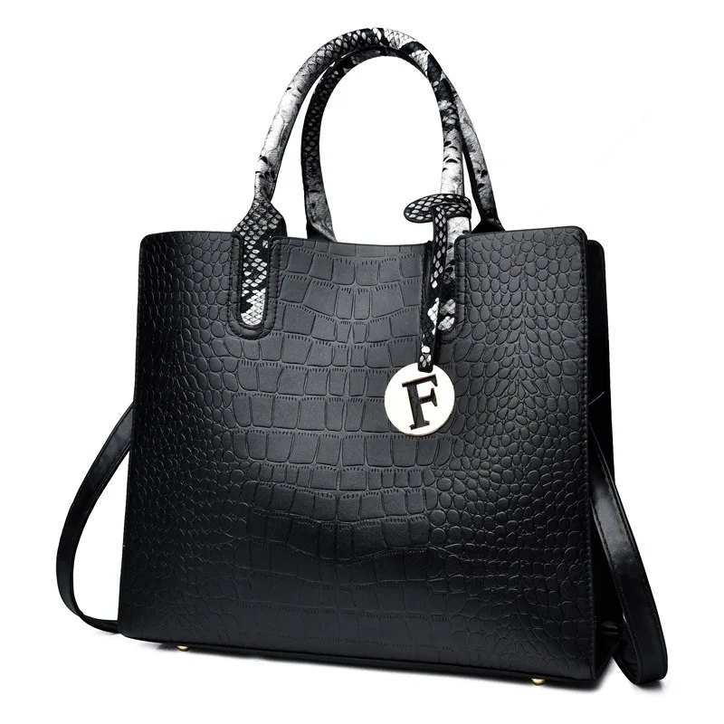 

Crocodile women's 2021 new large-capacity handbag mother bag shoulder slung mother bag