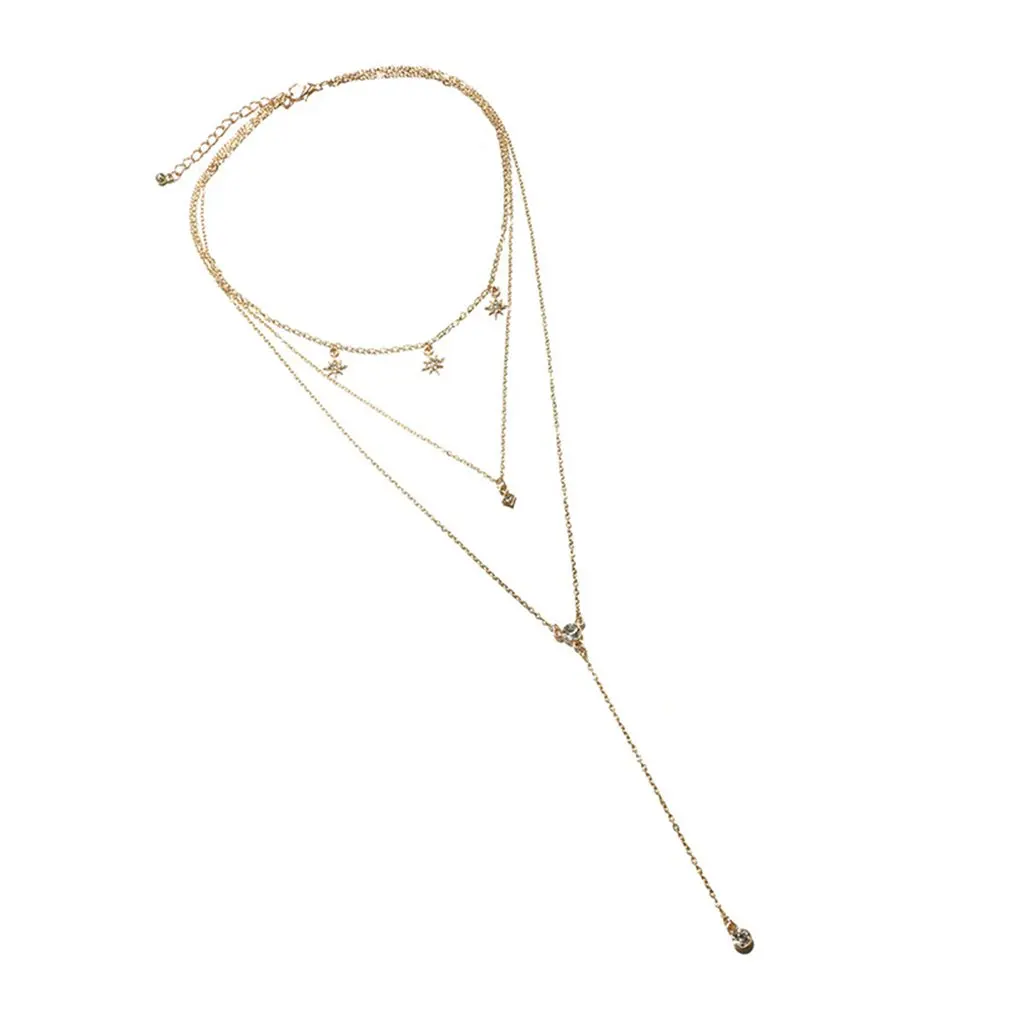 Модное ювелирное изделие индивидуальное модное многослойное ожерелье из сплава