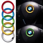 Автомобильный Стайлинг ABS накладка на руль декоративная эмблема в центре наклейка на раму для BMW M E30 E34 E36 E39 E46 E60 E87 E90 F10 F20 F30