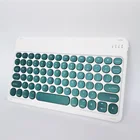 Универсальная игровая клавиатура USB Bluetooth, с круглыми кнопками, эргономичная, для ПК, ноутбука, офиса