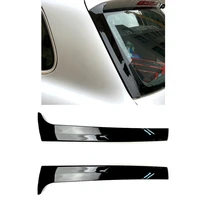2pcs gloss black rear side wing roof spoiler cover stickers trim for vw touareg 2011 2017 car accessories