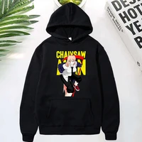 japanese anime hoodies chainsaw man men women sweatshirts kawaii cartoon unisex tops pullovers tracksuit hip hop women clothing