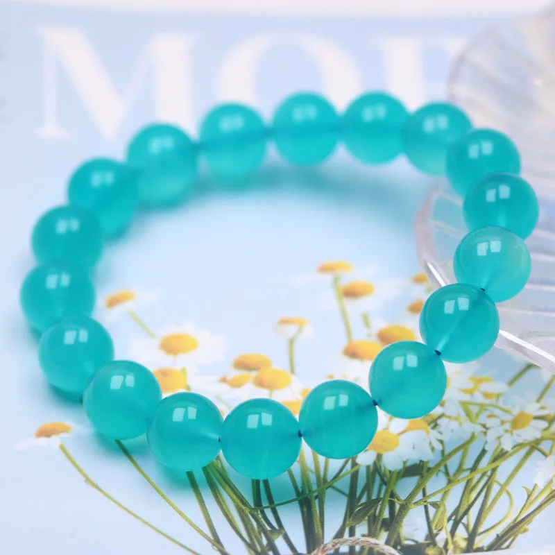

Natural Green Amazonite Bracelet Women Men Stretch Green Amazonite Clear Round Beads Crystal Jewelry 8mm 9mm 10mm AAAAA