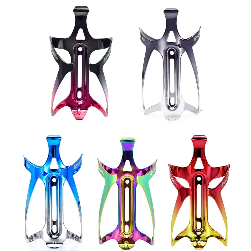 

Bicycle Water Bottle Cage Aluminum Colorful Hollow Electroplating