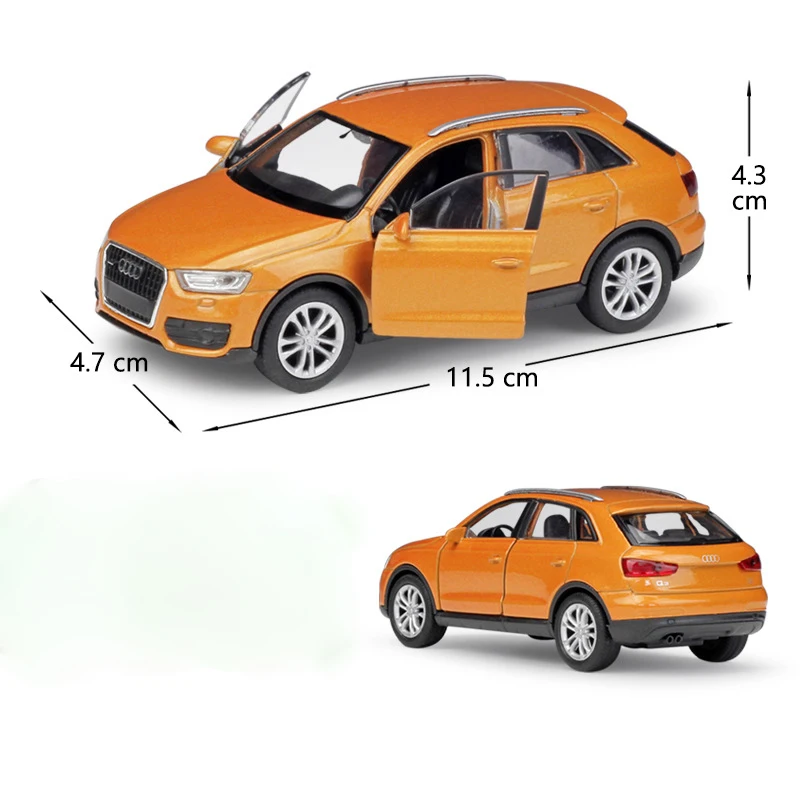 WELLY 1:36 реальная жизнь металлическая модель игрушечный автомобиль Audi Q3 SUV
