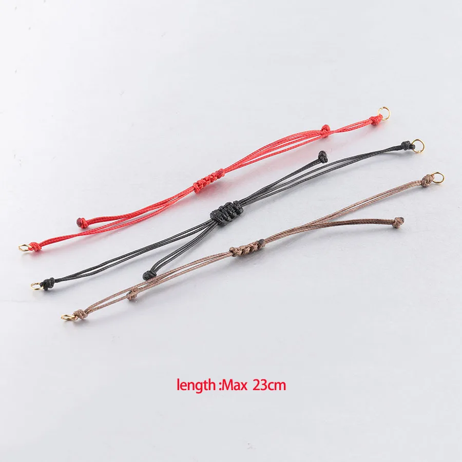 The New Hot Selling 0.8mm Thin DIY Hand Woven Wax Rope Bracelet Wax Rope Decorative Bracelet Jewelry Accessories Can Be Adjusted