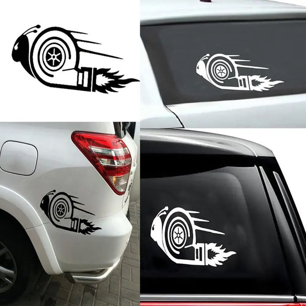 

Stylish Turbo Snail Racing Car Motorcycle Decal Reflective Sticker Car-Styling Vinyl Stickers Water-resistant Bumper Decal