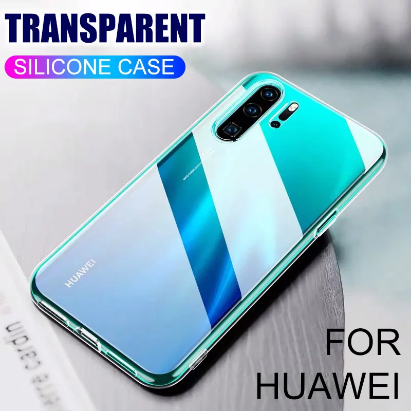 Ультратонкий Прозрачный мягкий чехол для huawei P20 P30 Lite Pro P10 P9 Plus P8 силиконовый