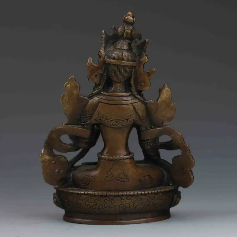 

COLLECTIBLE CHINESE COPPER HANDWORK LIFELIKE BUDDHA STATUES