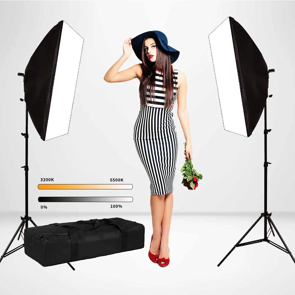 GSKAIWEN фотографии Bi-color 3200K-5500K затемнения светодиодный видео светильник студийный