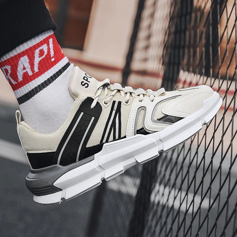 

Spring Summer Flying Woven Shoes Mesh Shoes Sports Shoes Tide Shoes Men's Shoes Dad Shoes Breathable Jogging Walking Sneakers