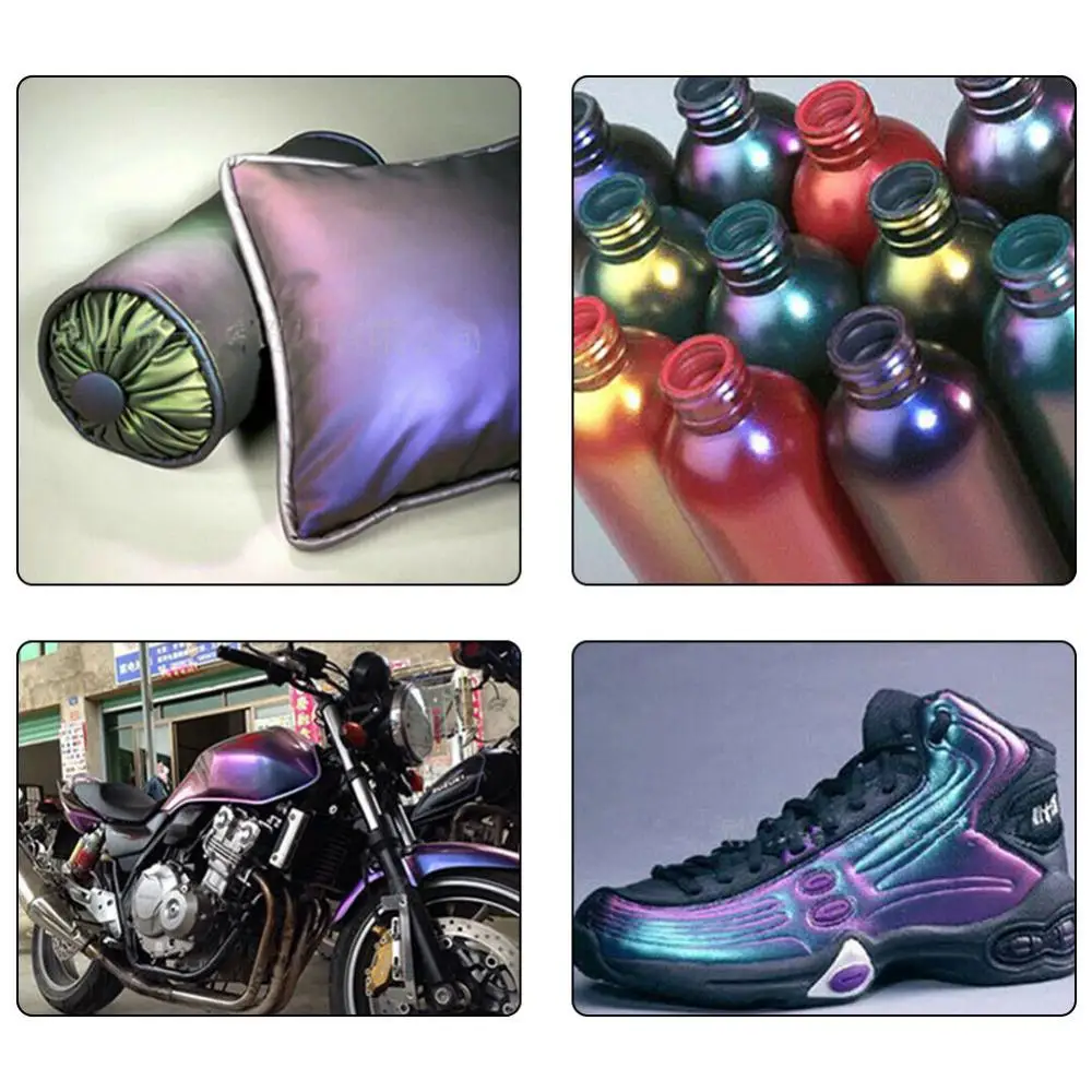 

10g Car Chameleon Pigments Paint Powder Coating High Temperature Resistance Painting Decoration Arts Craft Auto Accessories