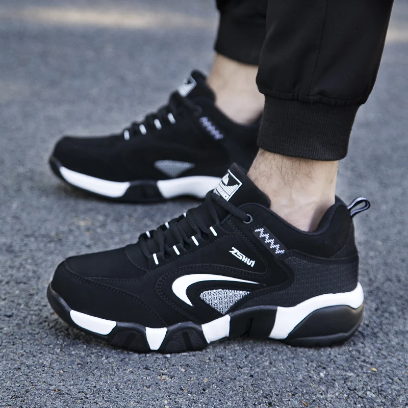 Мужская уличная спортивная зимняя обувь мужская теплая Осенняя кожаная Рабочая