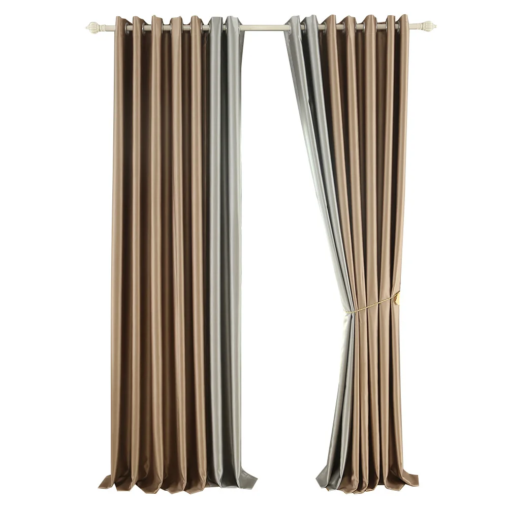 

Blackout Curtain Fabric Modern Minimalist Style Hotel Curtains for Living Dining Room Bedroom
