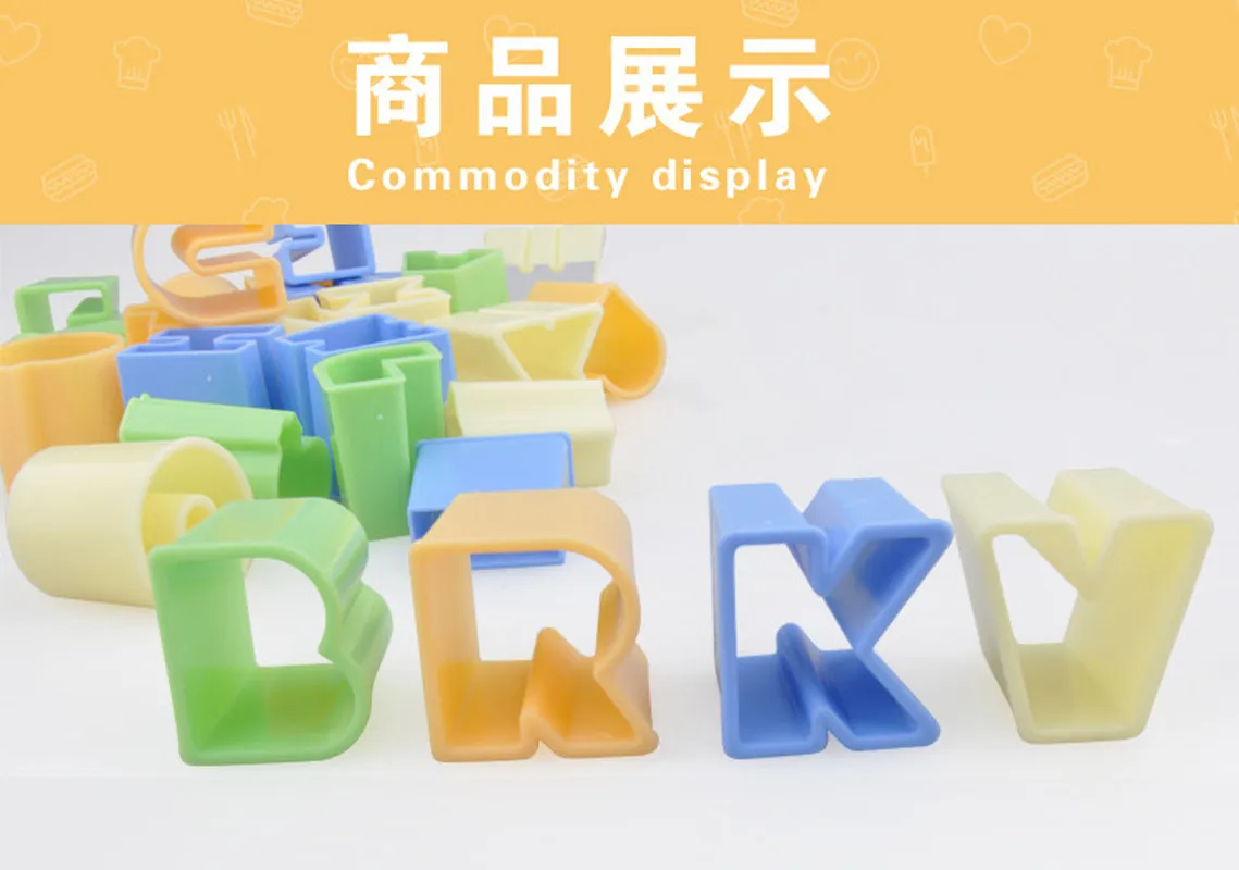 1 Набор Печенья резак 28 букв алфавита шоколадного печенья плесень помадной формы