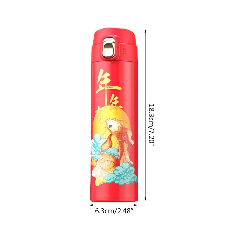 Рождественский стиль термос чашка из нержавеющей стали 304 продовольственный