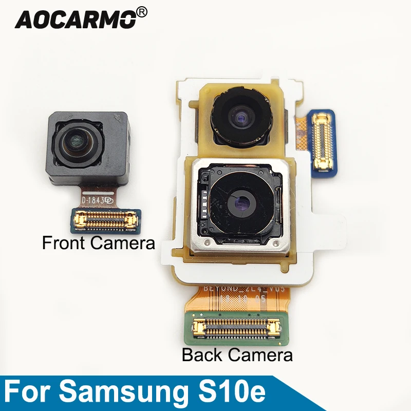 

Передняя камера Aocarmo для Samsung Galaxy S10e G970, задняя большая камера, гибкий кабель
