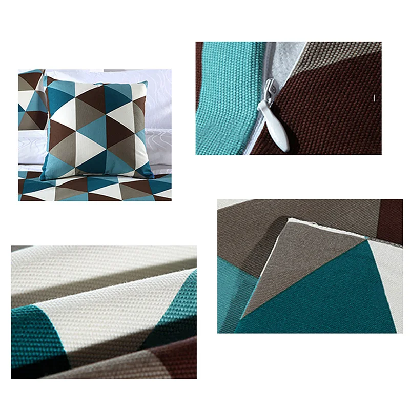 Геометрические покрывала постельное белье покрывало наволочки домашние