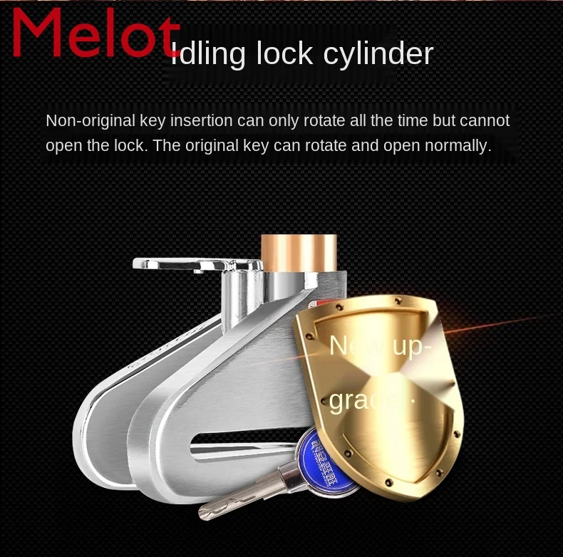 

Motorcycle Lock Disc Brake Lock Electromobile Lock Security Lock Mountain Bicycle Lock Bicycle Lock Alloy Steel Material