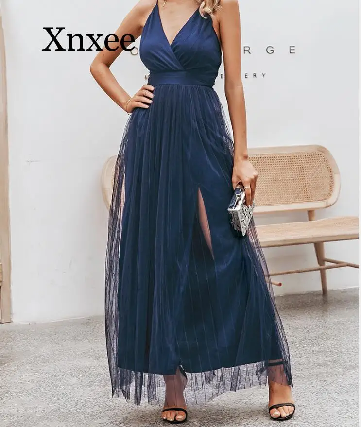 

pink dress high quality Sexy Summer Chiffon Sleeveless Boho Long Dress Maxi Evening Party Beach dress women floor length