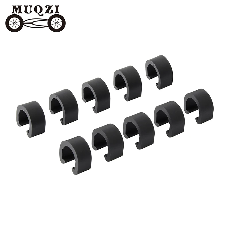 

MUQZI 10Pcs Shifter Brake Cable C-Clips Buckle MTB Road Bike Housing Hose Fixed Clamp
