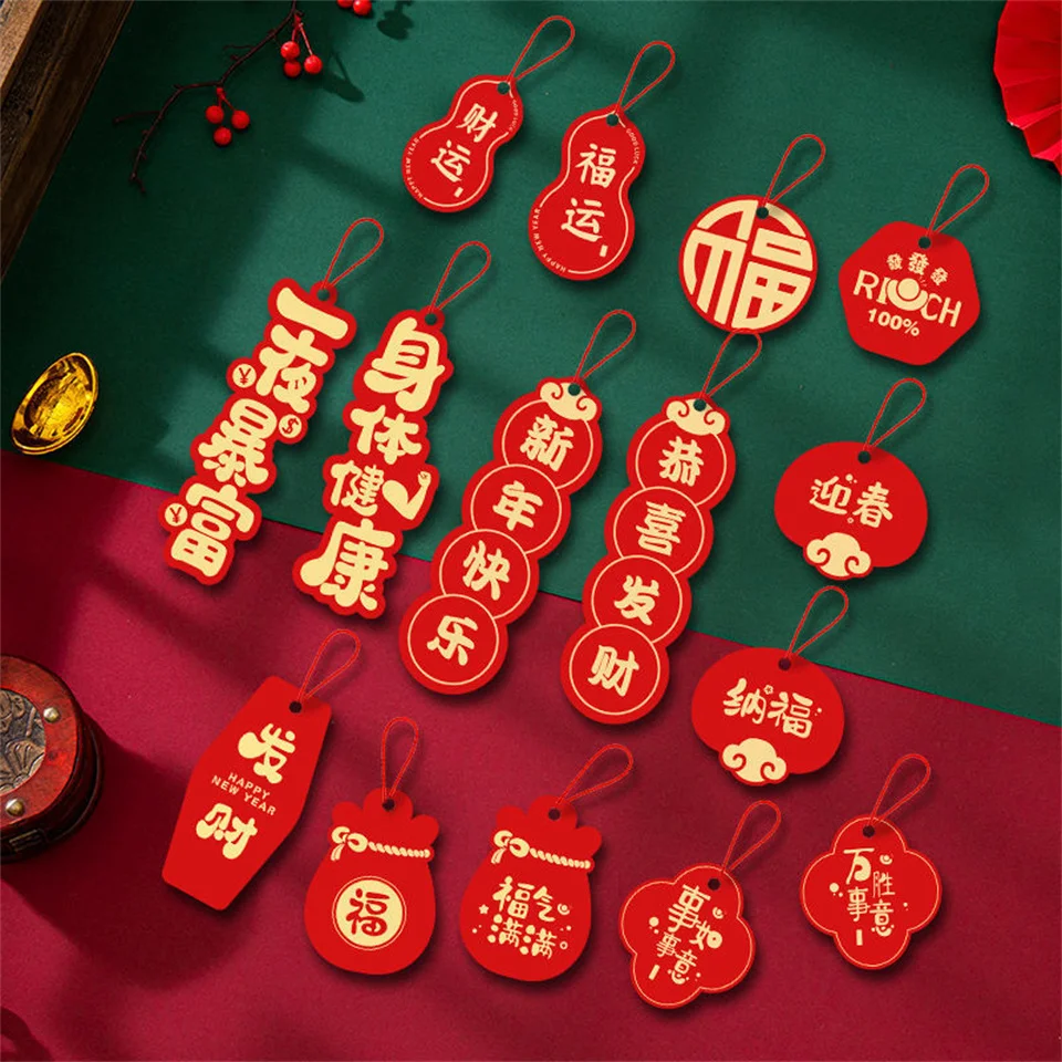 

Chinese New Year Decoration 2022 Tiger Pendant Red Lantern Ornaments Bonsai Decoration Supplies Spring Festival Decor