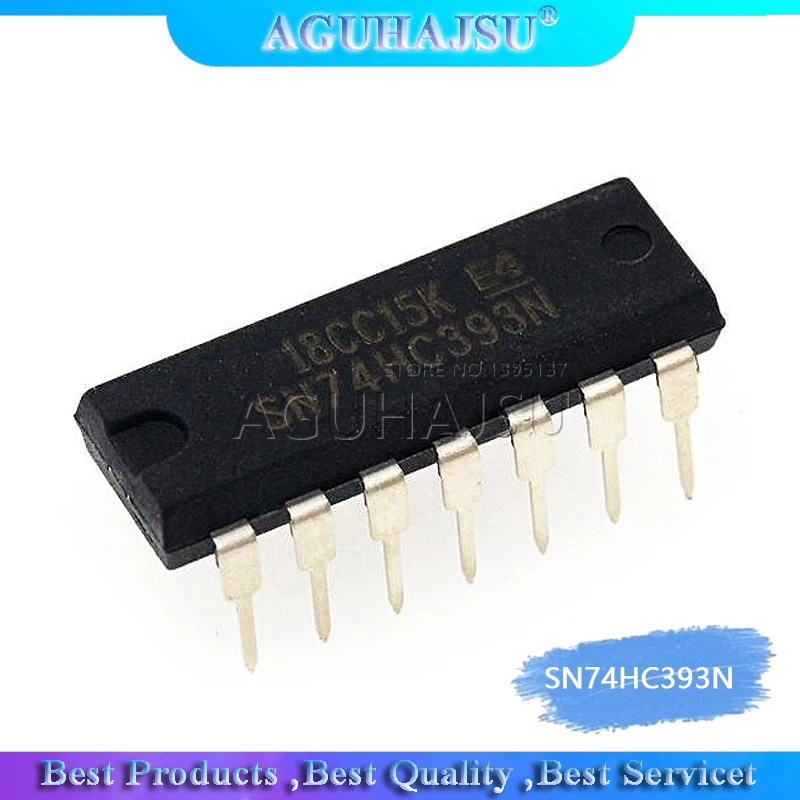 1 шт. SN74HC393N DIP14 SN74HC393 DIP 74HC393N 74HC393 14 Новый и оригинальный IC| |