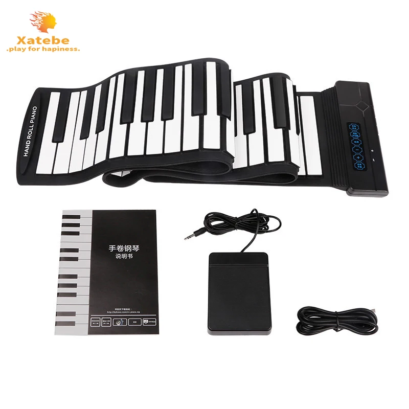 

Portable Flexible 88 Keys Usb Flexible Roll Up Roll-Up Electronic Piano Keyboard USB Friend Kid Birthday holiday gift Party New