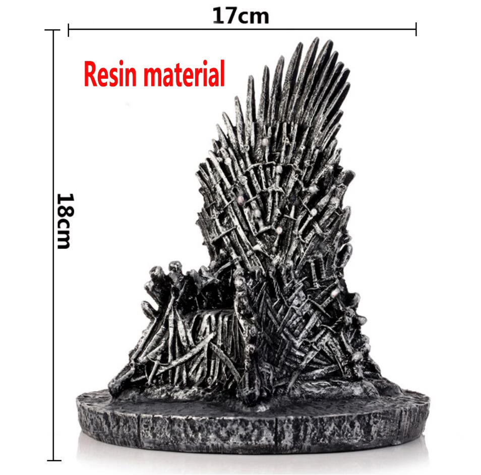 Resin throne Железный Трон модель Фигурка Коллекционная игрушка в Игра престолов - Цвет: Resin throne