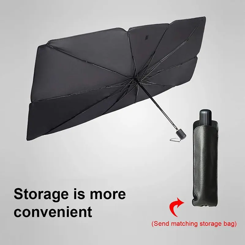 

139cm 125cm Foldable Car Windshield Sun Shade Umbrella Car UV Cover Sunshade Heat Insulation Front Window Interior ProtectionM