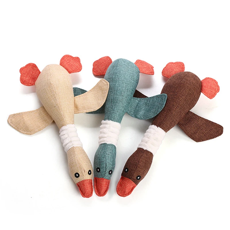 

New cute plush toys squeak pet wolf rabbit animal plush toy dog chew squeaky whistling involved squirrel dog toys