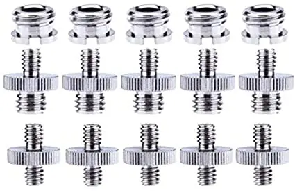 

1/4 to 3/8 Camera Mount Screw Tripod Screw Adapter Converter Screw for Monopod Ballhead Light Stand