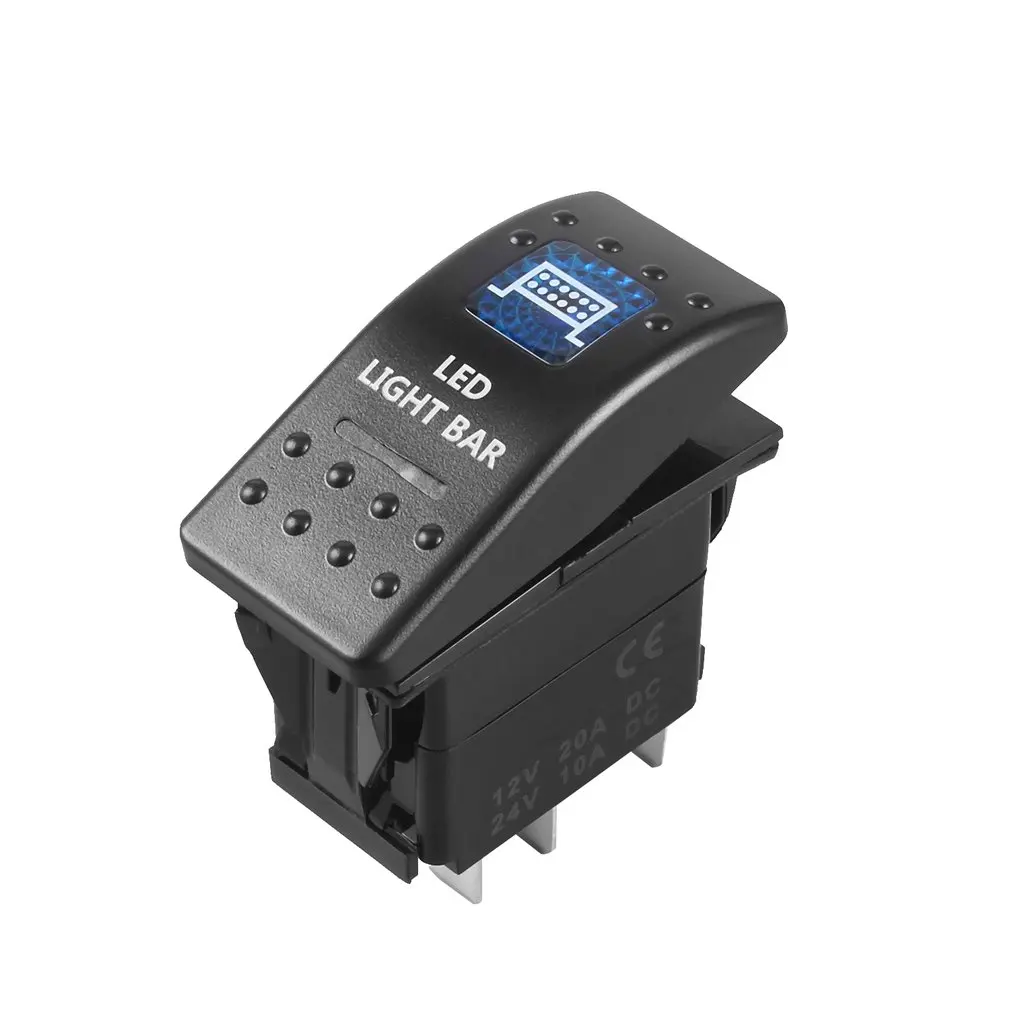12V 20A бар Лиги кулисный переключатель синий светодиодный светильник автомобиль