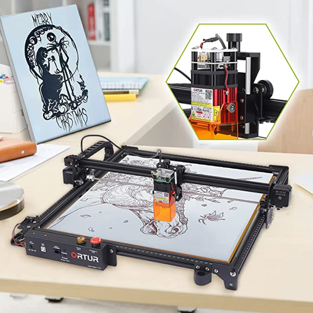 32-битная материнская плата ORTUR Laser Master 2 Pro S2 с компрессированным точечным ЧПУ