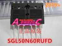 aoweziic 2019 100 new imported original sgl50n60rufd g50n60rufd g50n60 to 264 igbt single tube 50a 600v