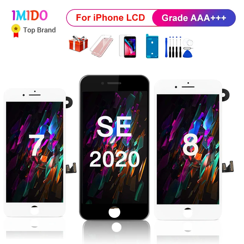 Nâng Cấp Màn Hình Chất Lượng Cho iPhone SE 2020 Màn Hình LCD Màn Hình Dành Cho iPhone 7 8 3D Bảng Điều Khiển Cảm Ứng Bộ Số Hóa AAA Cao Cấp + + + Thay Thế