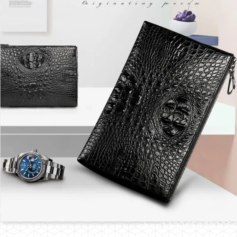 

Crocodile purse Youth Business Affairs Leisure Time Man Package men leather wallets money bag carteira masculina free shipping