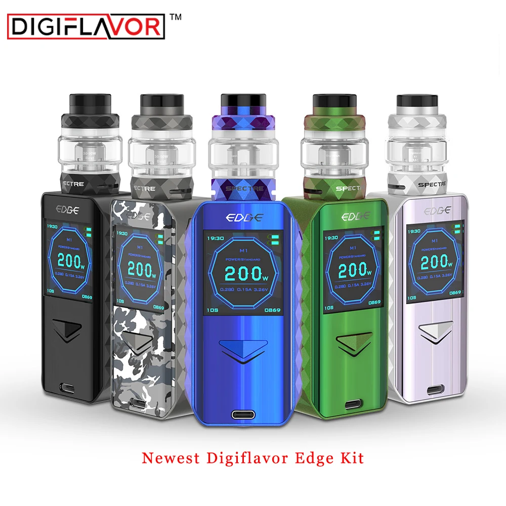 В наличии Digiflavor Edge Kit с пульверизатором 5 мл/4 мл быстрая Беспроводная зарядка и