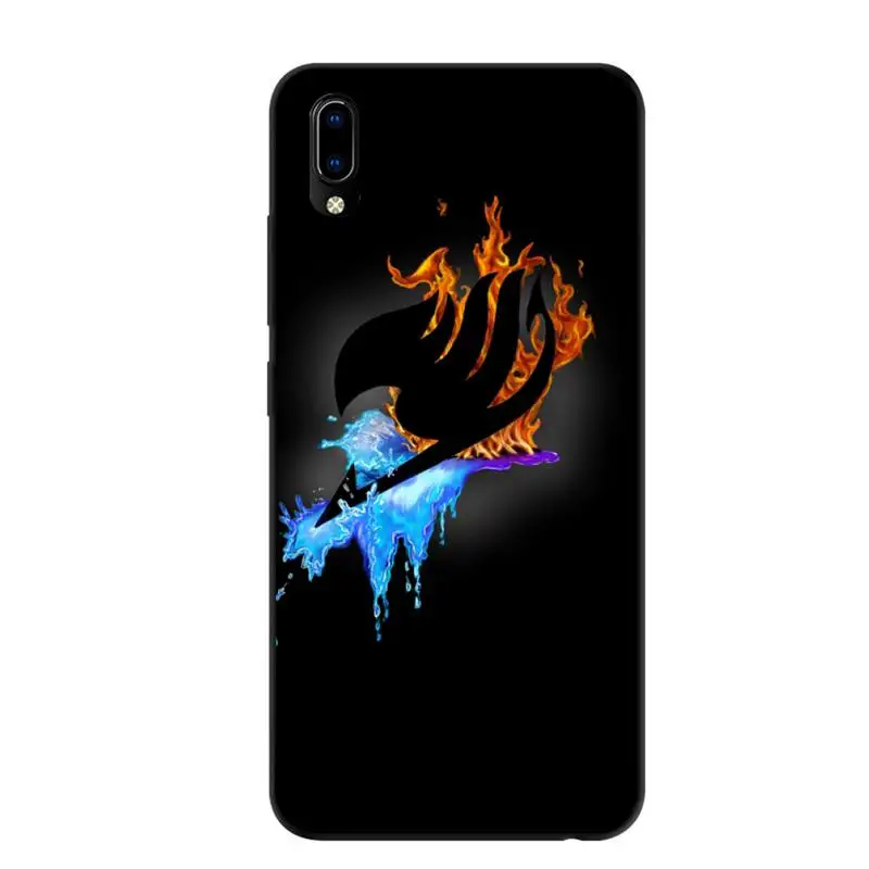 

Anime Manga Fairy Tail Logo Airbag Anti Fall Phone Case For Huawei nova 7 pro Y5 2019 prime Y9s Y7 Black Soft nax fundas cover