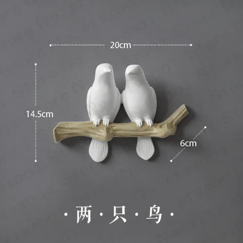 

Wall Decorations Home Accessories Living Room Hanger Resin Bird hanger key kitchen Coat Clothes Towel Hooks Hat Handbag Holder