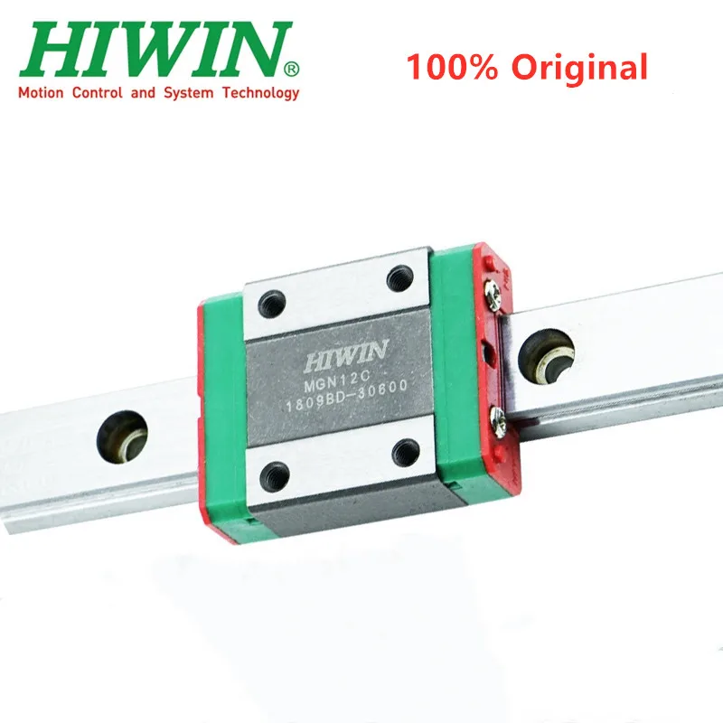 Линейная направляющая Hiwin MGN12 150 200 250 300 330 350 400 450 500 550 мм MGNR12 1 блок каретки с ЧПУ 12