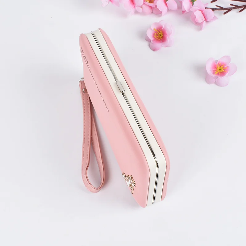 Женский функциональный кошелек для мобильного телефона милый кожаный